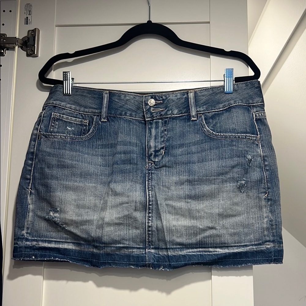 Old Navy distressed Denim mini Skirt